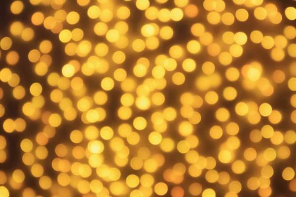 Abstract Blur Golden Bokeh Light Christmas Holiday Background — Stock Photo, Image