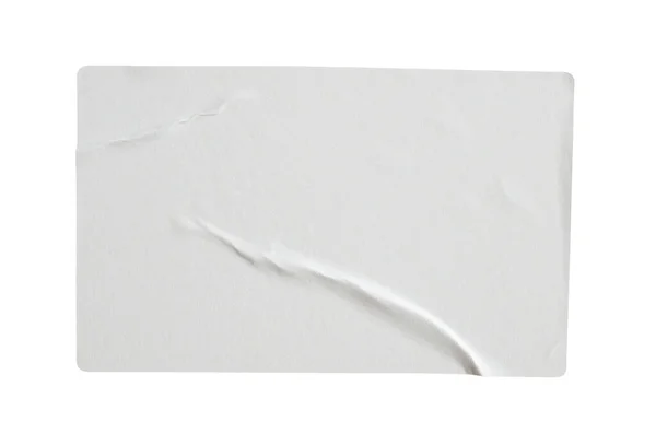 Ετικέτα Αυτοκόλλητου Χαρτιού Που Απομονώνεται Λευκό Φόντο — Φωτογραφία Αρχείου
