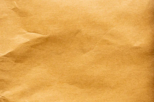 Kahverengi Buruşmuş Kağıt Geri Dönüştürülmüş Kraft Yaprak Dokusu Arka Planı — Stok fotoğraf