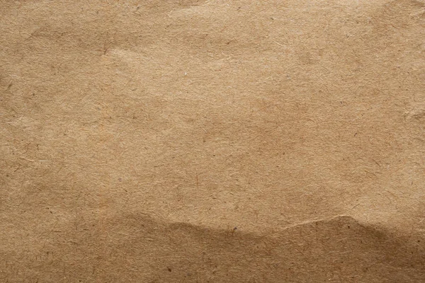 Καφέ Τσαλακωμένο Χαρτί Ανακυκλωμένο Kraft Φύλλο Υφής Φόντο — Φωτογραφία Αρχείου