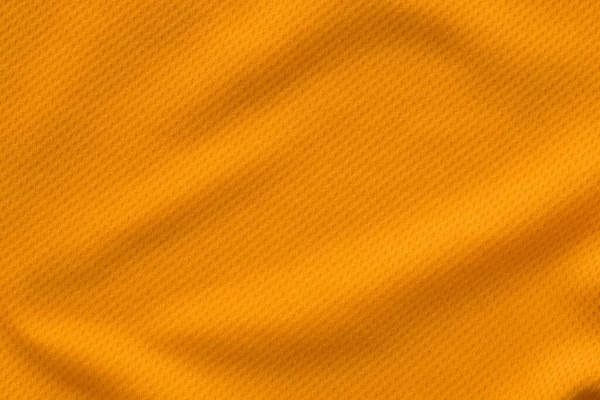 Orange Färg Sport Kläder Tyg Jersey Fotboll Skjorta Struktur Ovanifrån — Stockfoto