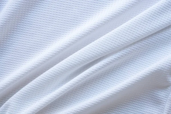 Baju Olahraga Putih Kaus Sepak Bola Jersey Tekstur Latar Belakang — Stok Foto