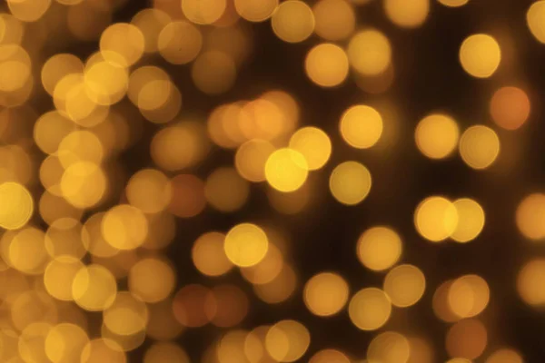 Abstract Blur Golden Bokeh Light Christmas Holiday Background — Stock Photo, Image