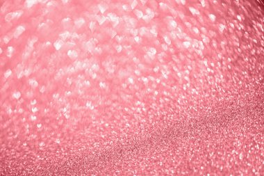 Soyut kırmızı parıltı, sevgililer günü arkaplanı için kalp ışığıyla parıldıyor