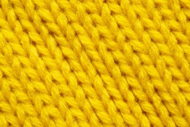 Sarı örgü yün dokusu arkaplanı