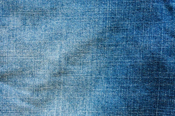 Denim Azul Jeans Textura Close Fundo Vista Superior — Fotografia de Stock