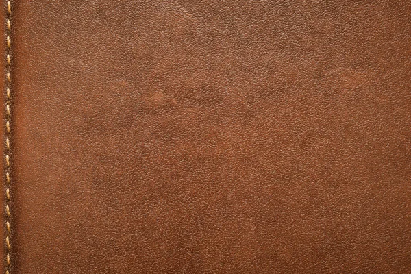 Abstract Natuurlijke Bruine Lederen Textuur Patroon Achtergrond — Stockfoto