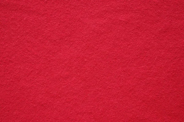 Czerwony Materiał Tkanina Tekstura Tło Zbliżenie — Zdjęcie stockowe