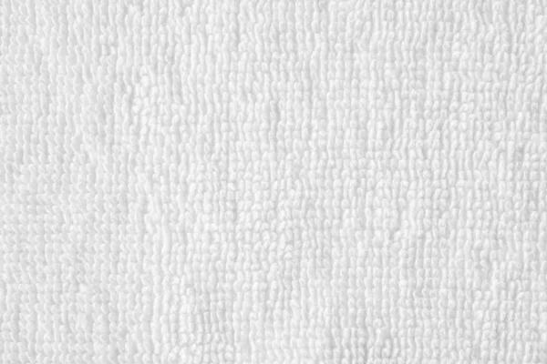 Nahaufnahme Weiße Baumwolle Handtuch Textur Abstrakten Hintergrund — Stockfoto