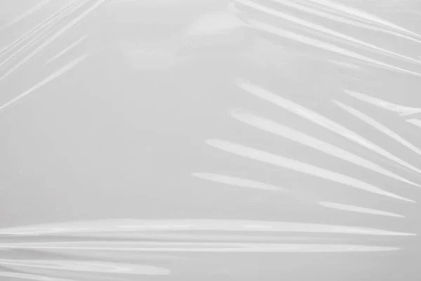 Текстура Білої Пластикової Плівки Обгортання Фону — стокове фото