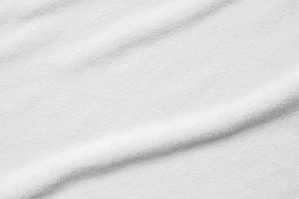 Toalha Algodão Branco Textura Fundo Abstrato — Fotografia de Stock