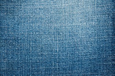 Denim mavi kot dokusu arkaplan üst görünümünü kapat