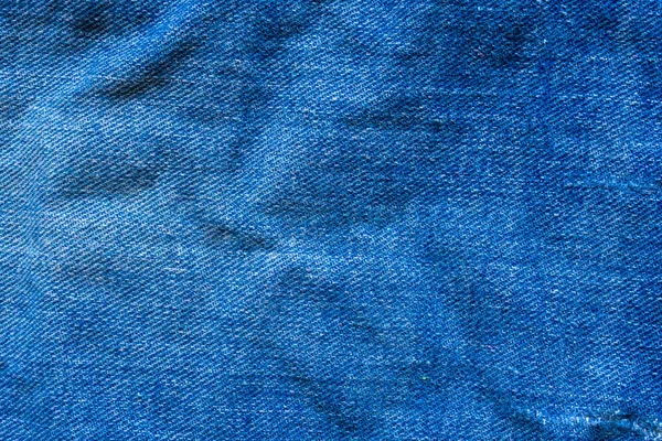 Denim Bleu Jeans Texture Fermer Fond Vue Dessus — Photo