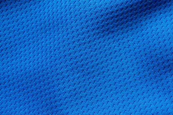 Mavi Spor Giysileri Futbol Gömleği Forma Deseni Kapatın — Stok fotoğraf