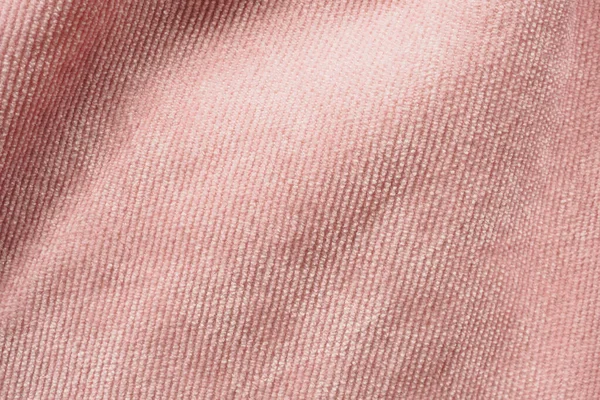 Pink Fabric Cloth Texture Background Close — Stock Photo, Image