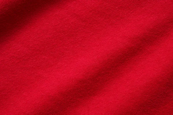 Red Fabric Cloth Texture Background Close — Stock Photo, Image