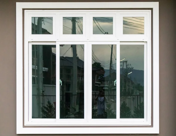 Modern Window Frame House — Stock Photo, Image