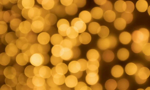 Abstract Blur Golden Bokeh Light Christmas Holiday Background — Stock Photo, Image