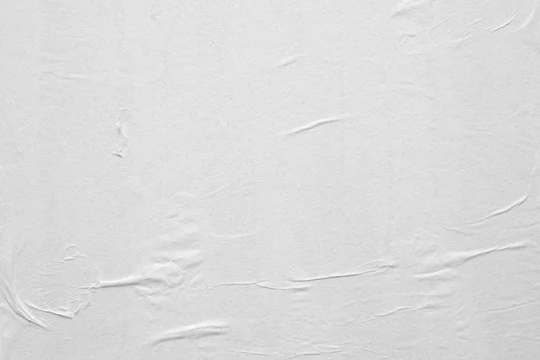 Papier Blanc Froissé Froissé Fond Texture Affiche — Photo