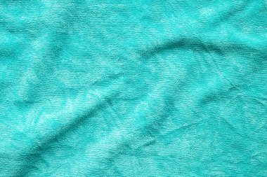 Yeşil havlu kumaş dokusu yüzeyi arkaplanı kapat