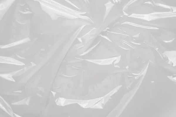 Vit Plast Film Wrap Textur Bakgrund — Stockfoto