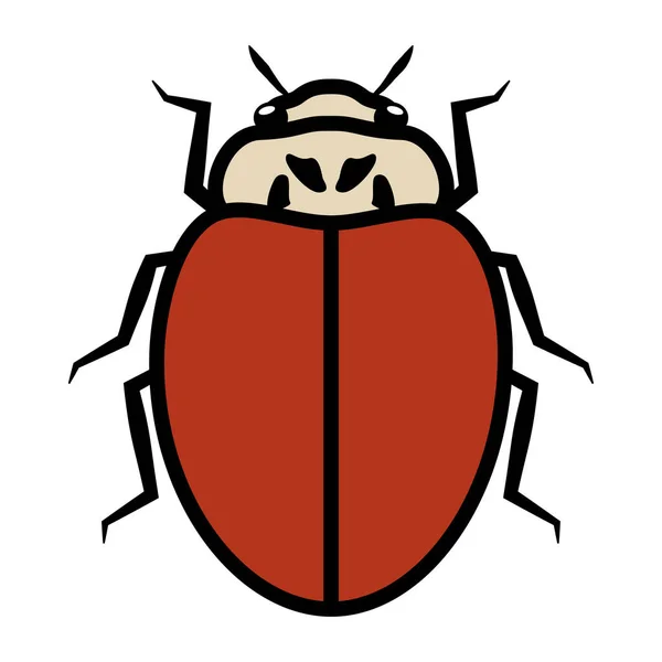 Coccinelle Logo Symbole Icône Signe Sans Aucune Tache Illustration Une — Image vectorielle