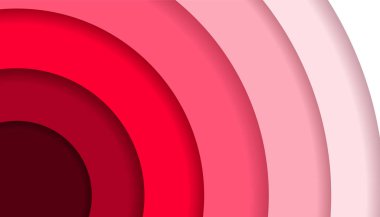 Üst üste binen çizgili, Kırmızı Gradyan Arkaplan, Kağıt Sanatı Tarzı, Vektör, Resimler şeklinde soyut arkaplan.