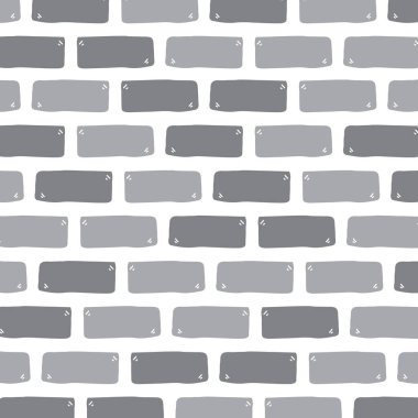 Tuğla duvar arkaplanı, El çizimi, Vektör, Görüntü.