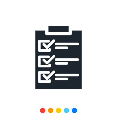 Basit belge simgesi, Vektör ve Görüntü.