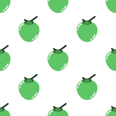 Kusursuz hindistan cevizi desenli arkaplan, Vektör ve İllüstrasyon. 