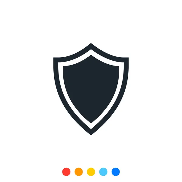 Ikona Ochranného Štítu Ikona Zachycení Ikona Antivirus — Stockový vektor