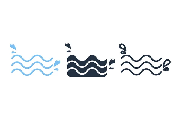 Repple Waves Icon Vector Illustration — стоковый вектор