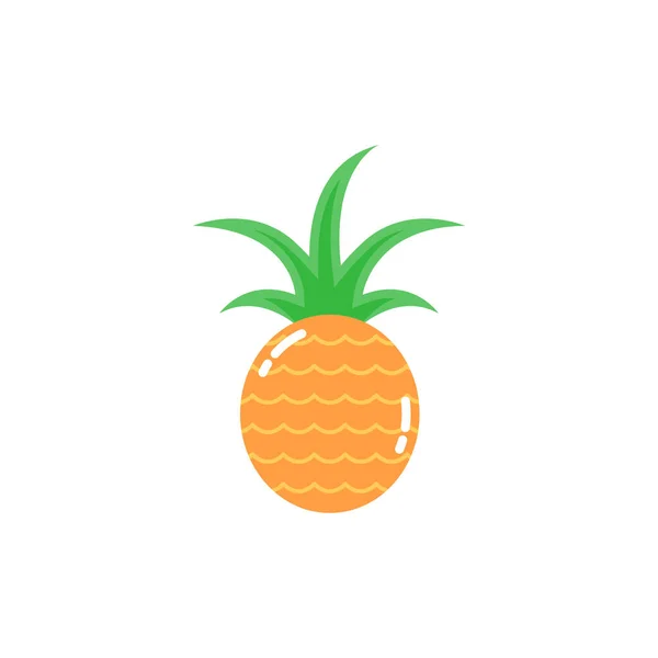 Pineapple Icon Fruit Icon Vector Illustration — Stock Vector