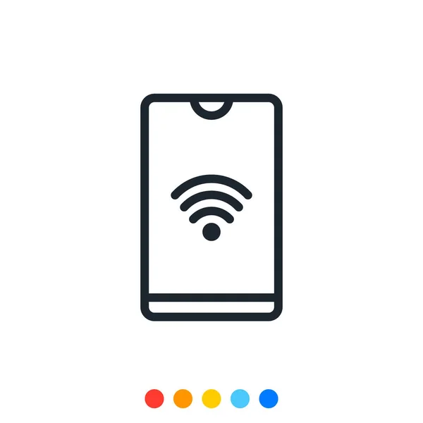 Icono Mínimo Smartphone Vector Ilustración — Vector de stock