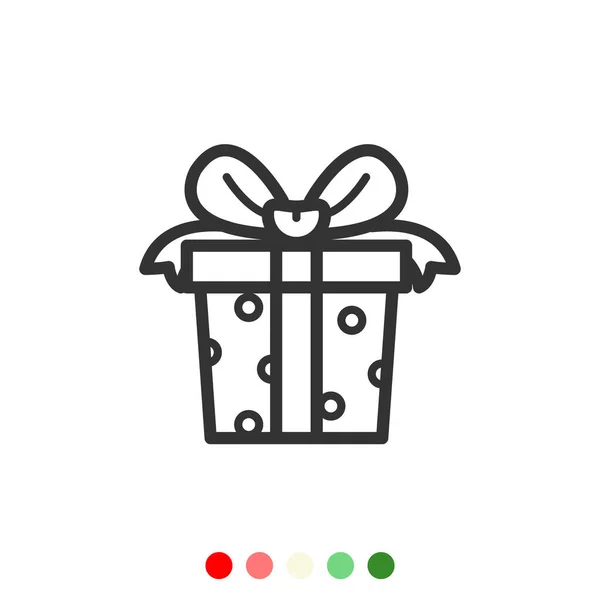 Icono Caja Regalo Vector Ilustración — Archivo Imágenes Vectoriales