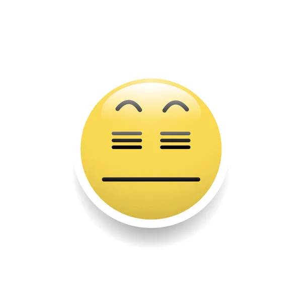 Sleepy Face Emoticon Vector Illustratie — Stockvector