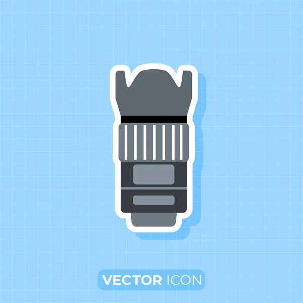 Camera Lens Lens Hood — Stock Vector