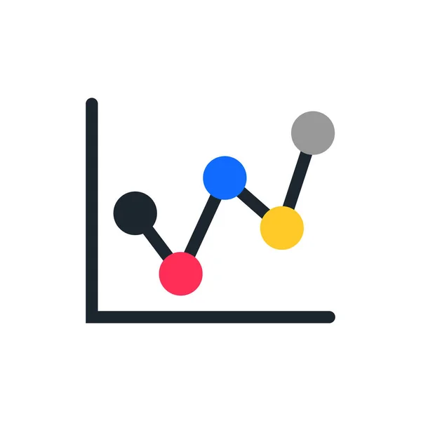 Gráfico Negócios Ícone Diagrama Gráfico —  Vetores de Stock