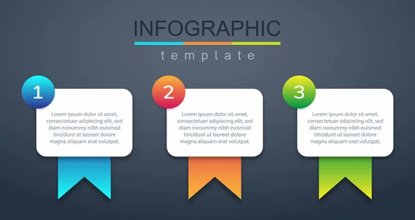 Moderne Designvorlagen Zur Präsentation Von Marketing Informationen Oder Geschäftsplanungsinformationen Infografik — Stockvektor