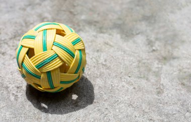 Sepak Takraw sahada fotokopi alanı, Tayland ulusal sporu.