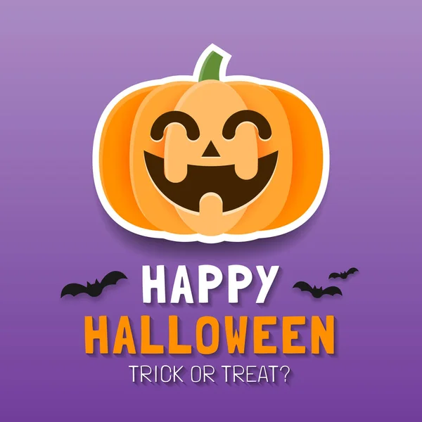 Glad Halloween Affisch Mall Eller Banner Mall Bakgrund För Happy — Stock vektor