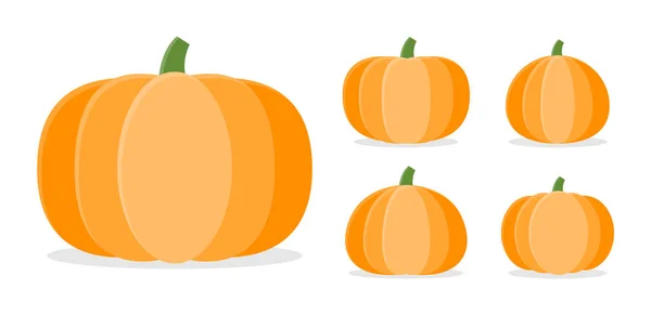 Collection Pumpkins Різні Форми Vector Illustration — стоковий вектор