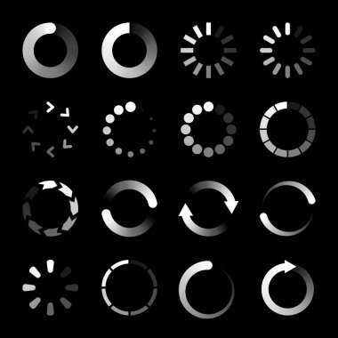 Yükleyici simgesi Simgesi seti, İndirme veya Gönderme, Yükleme, Simge, Vektör ve İllüstrasyon İşlem Simgesi.