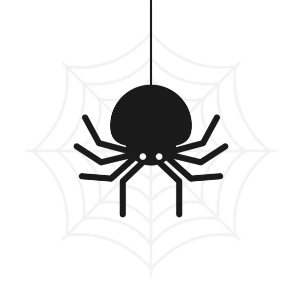 Niedliche Spinne Cartoon Vector Illustration Für Halloween — Stockvektor