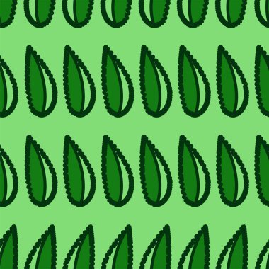   Yeşil yapraklı basit vektörsüz arkaplan, sonbahar tasarımı, yaz tasarımı