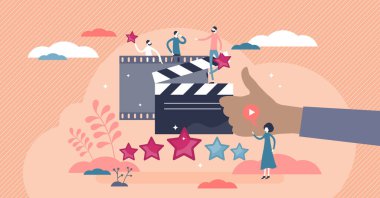 Sinema filmi eleştirileri olarak film eleştirisi düz minikler konseptinde