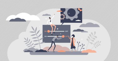 Müşteri küçük kişi kavramı için web sitesi veya servis adaptasyonu olarak özelleştirme