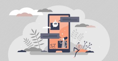 Yapay zeka asistanı konseptiyle sanal Chatbot sohbeti