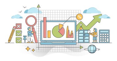 Çizelgeler ve grafikler ana hatlarıyla istatistik bilgi görselleştirmesi