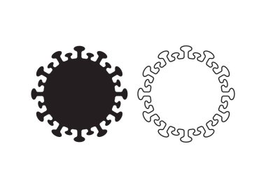 Koronavirüsün vektör çizimi Covid19